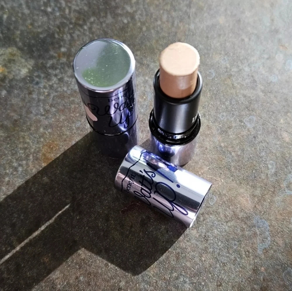 Lot of 3 Benefit Watt's Up Soft Focus Cream to Powder Highlighter Mini NEW!